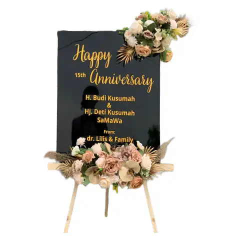 Papan Bunga Akrilik Langkahan